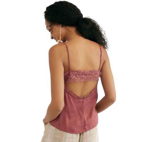 NEW! $48 Intimately FREE PEOPLE Beyond Me Cami XS Deep Red - Picture 3 of 11